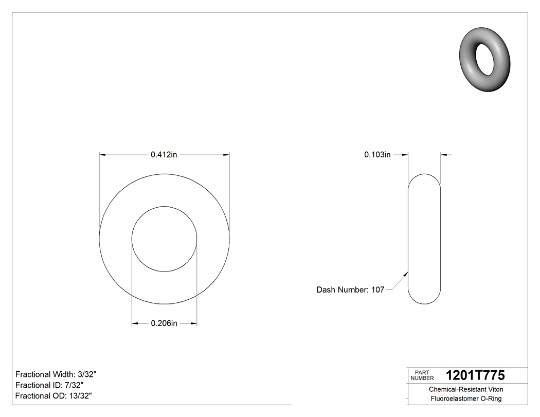 Technical drawing - 1201T775